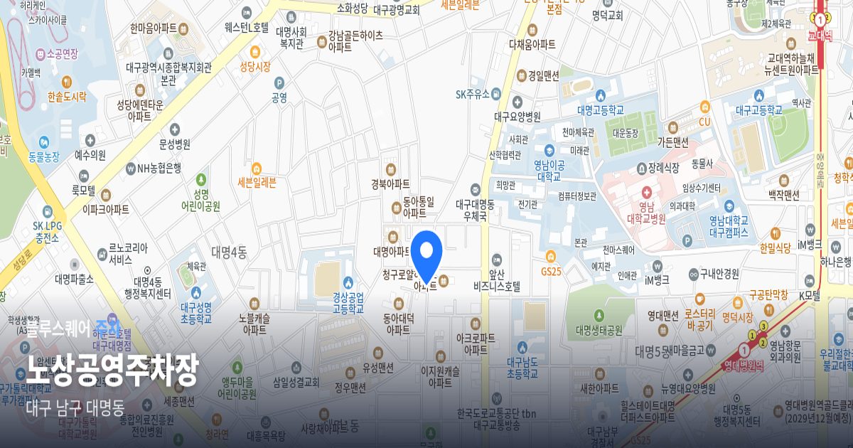 노상공영주차장 위치 지도