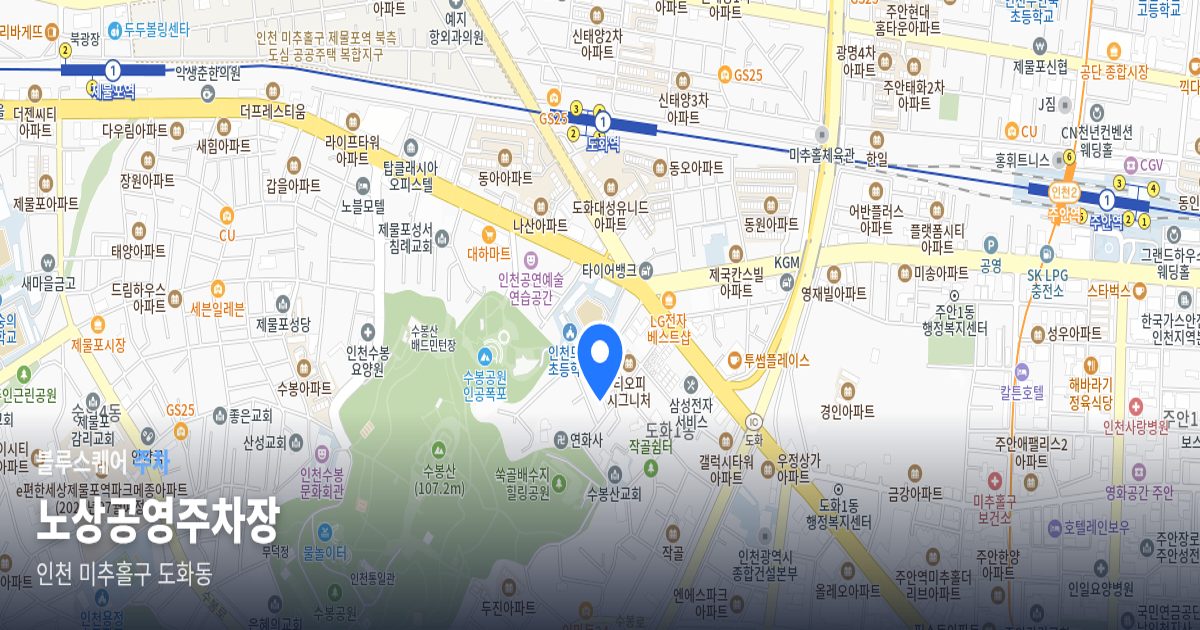 노상공영주차장 위치 지도