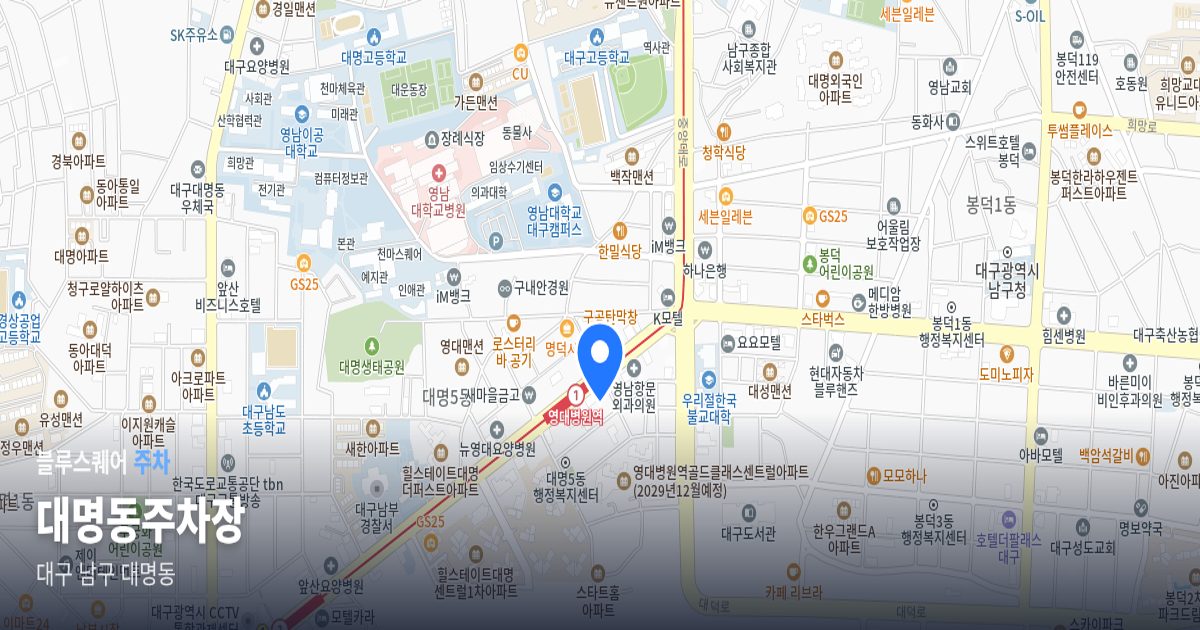 대명동주차장 위치 지도