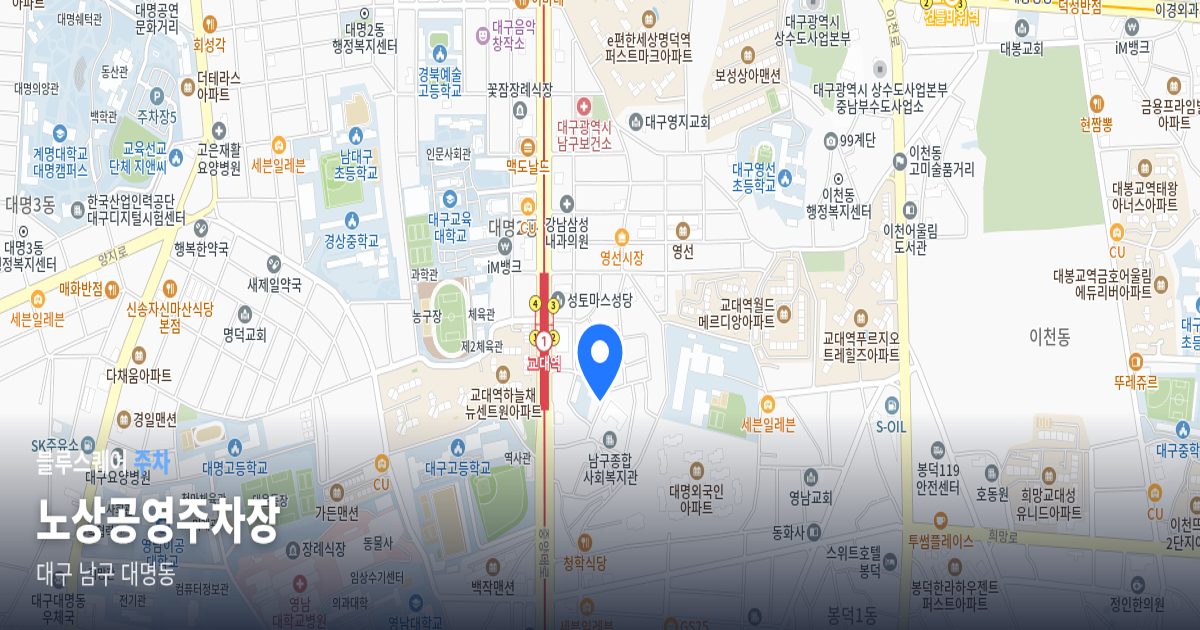노상공영주차장 위치 지도