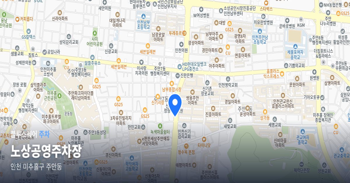 노상공영주차장 위치 지도