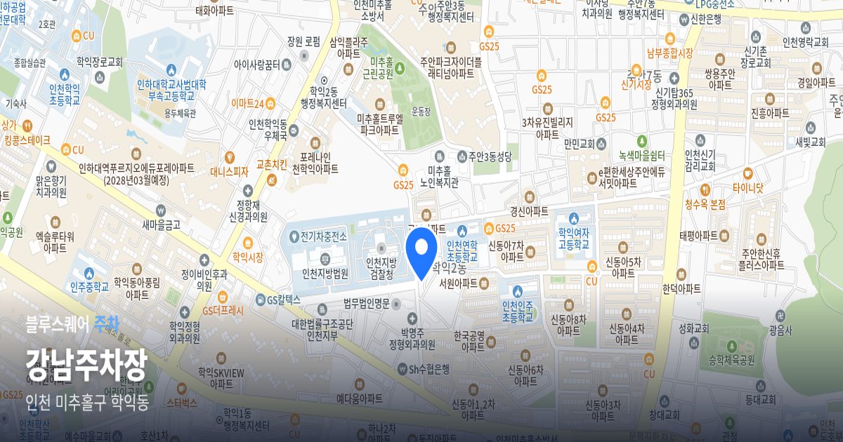강남주차장 위치 지도