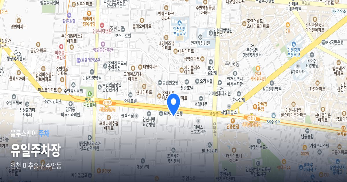 유일주차장 위치 지도