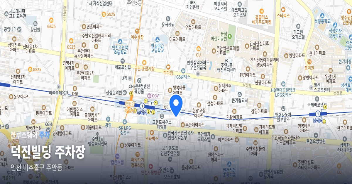 덕진빌딩 주차장 위치 지도