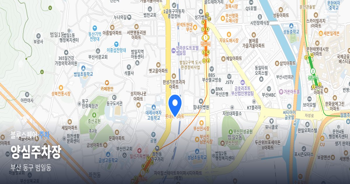 양심주차장 위치 지도