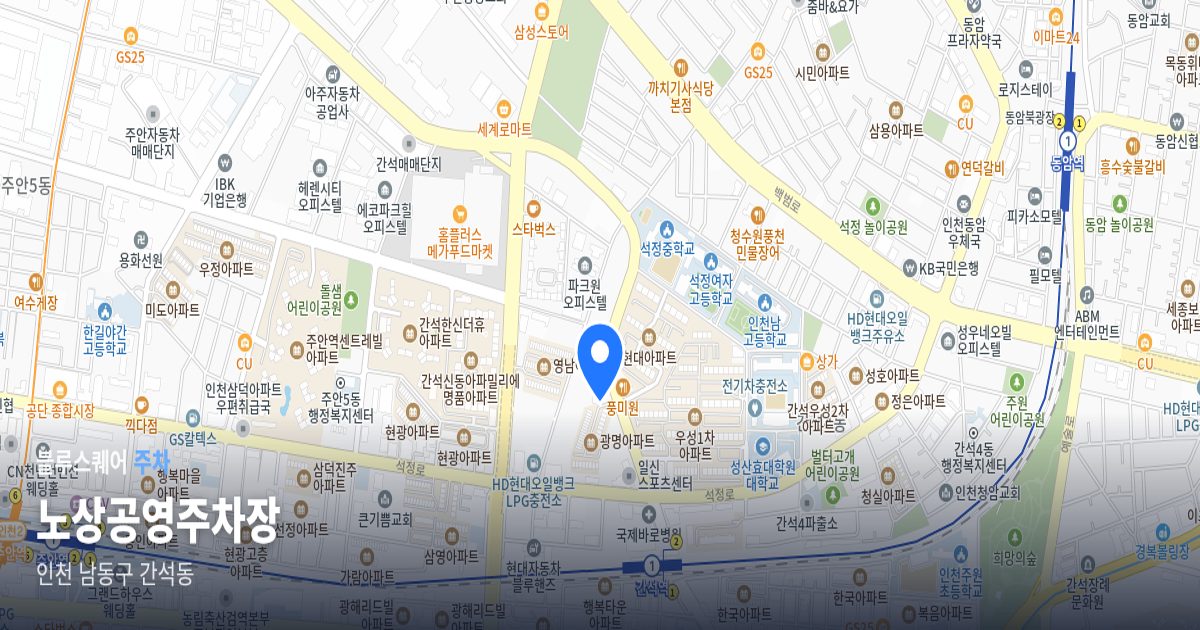 노상공영주차장 위치 지도