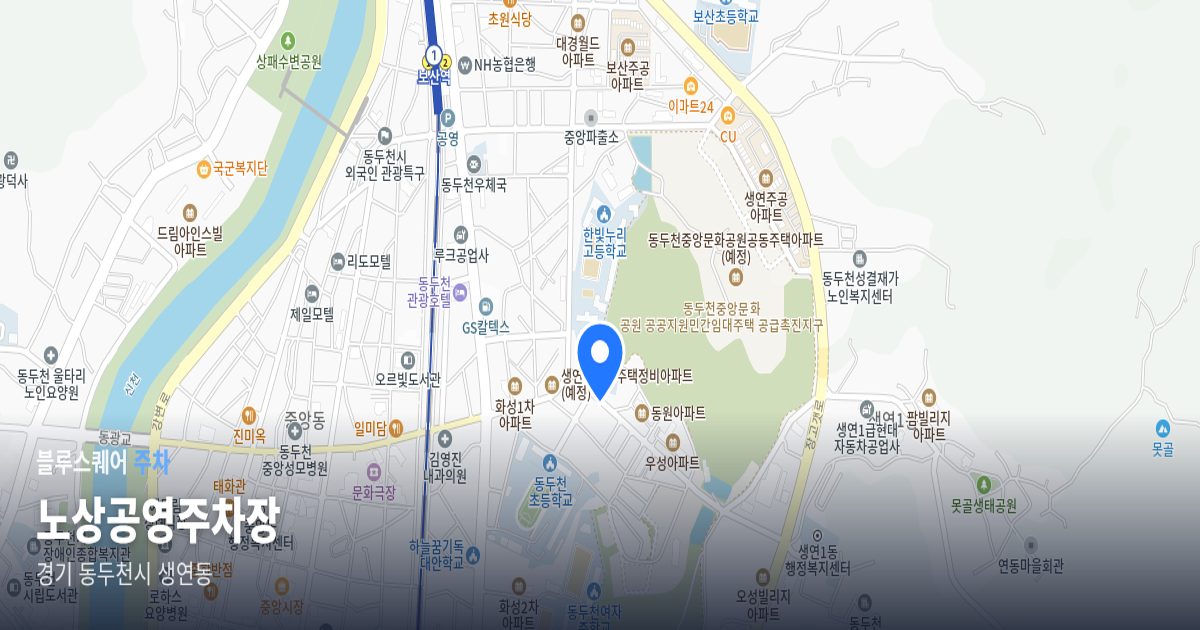 노상공영주차장 위치 지도