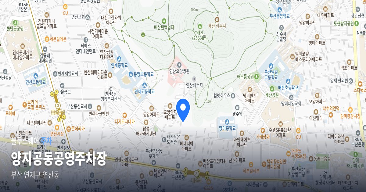 양지공동공영주차장 위치 지도