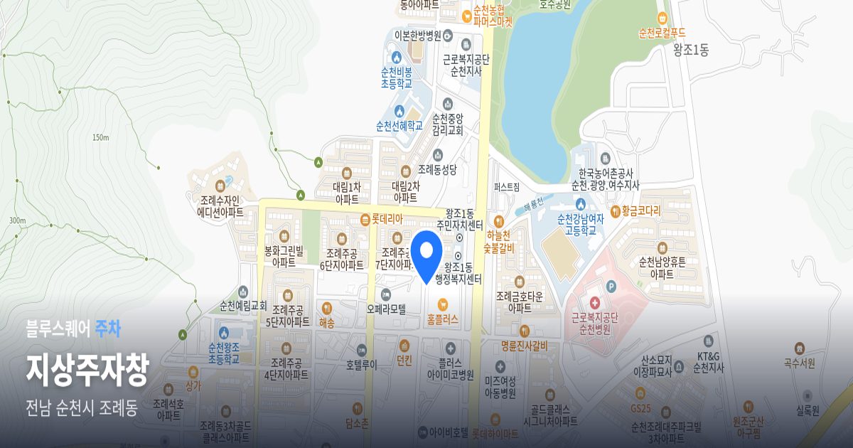 지상주자창 위치 지도