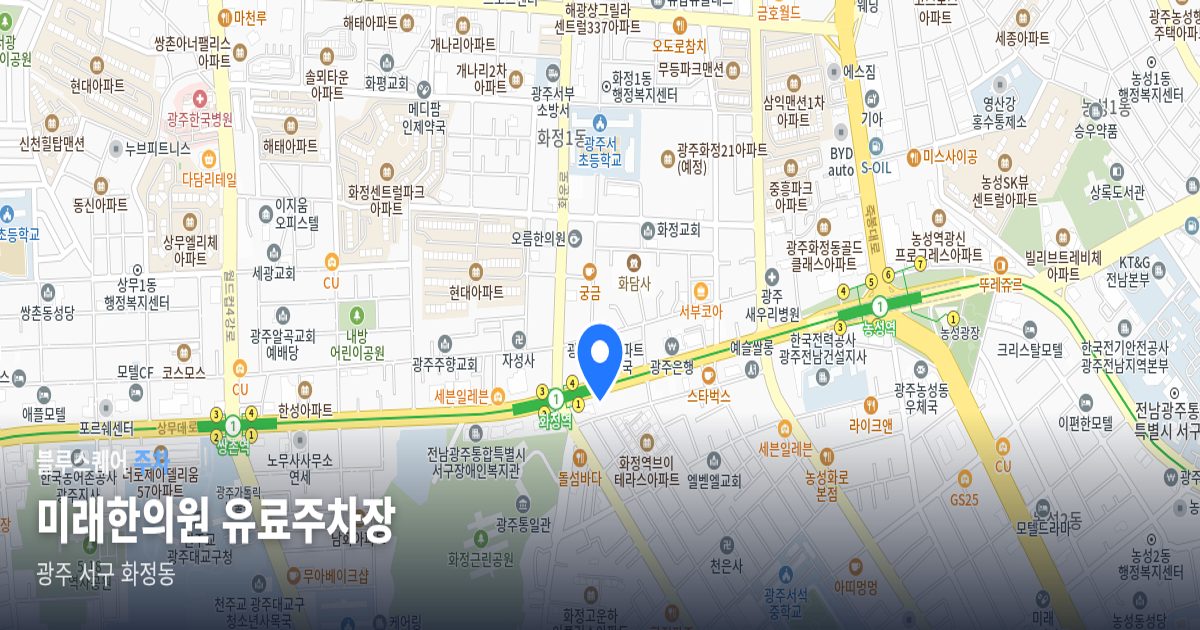 미래한의원 유료주차장 위치 지도