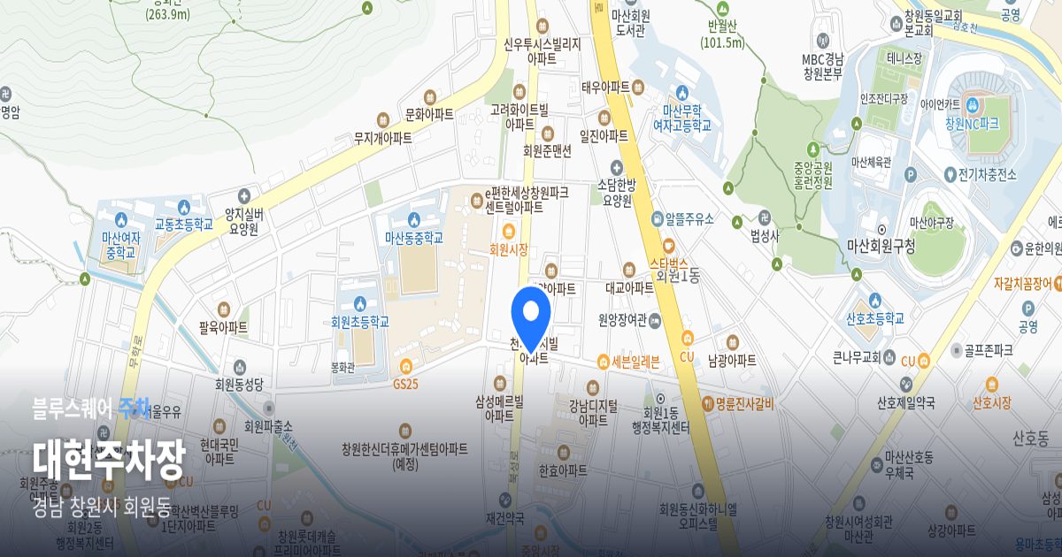 대현주차장 위치 지도