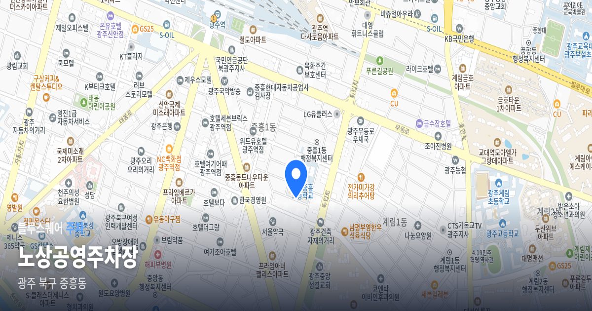 노상공영주차장 위치 지도