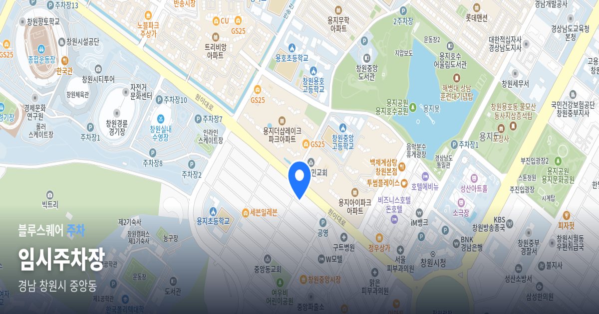 임시주차장 위치 지도