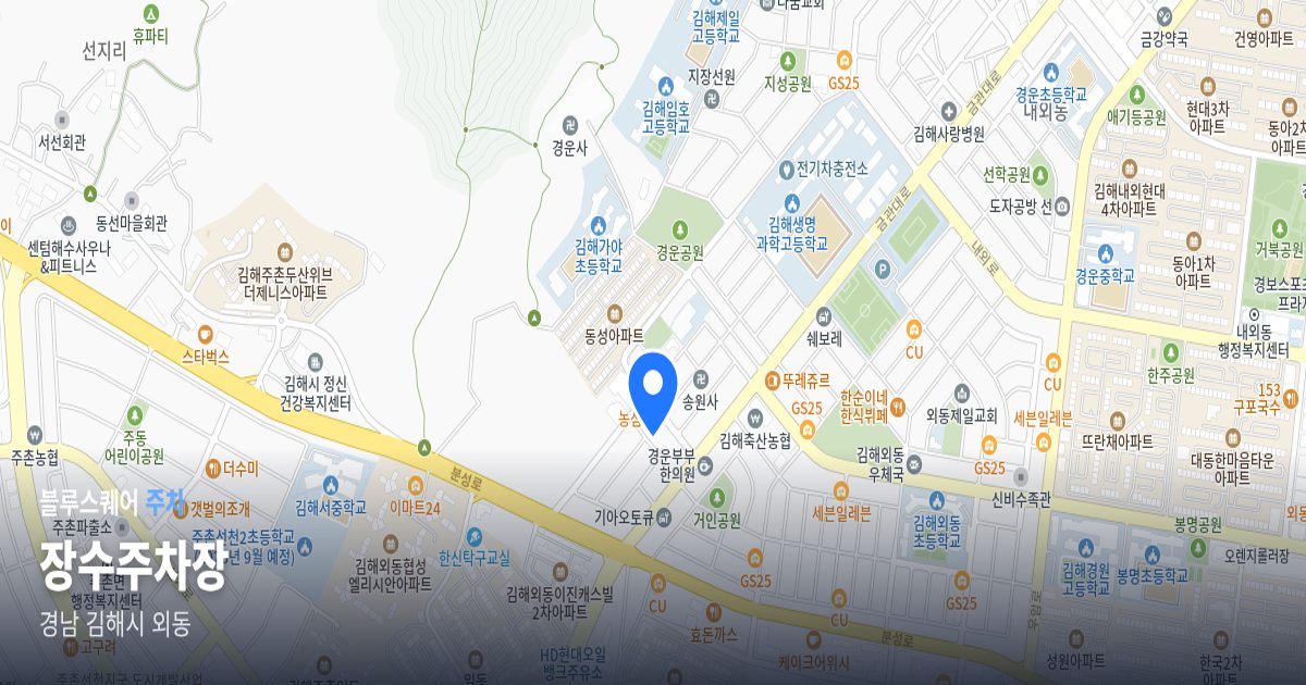 장수주차장 위치 지도