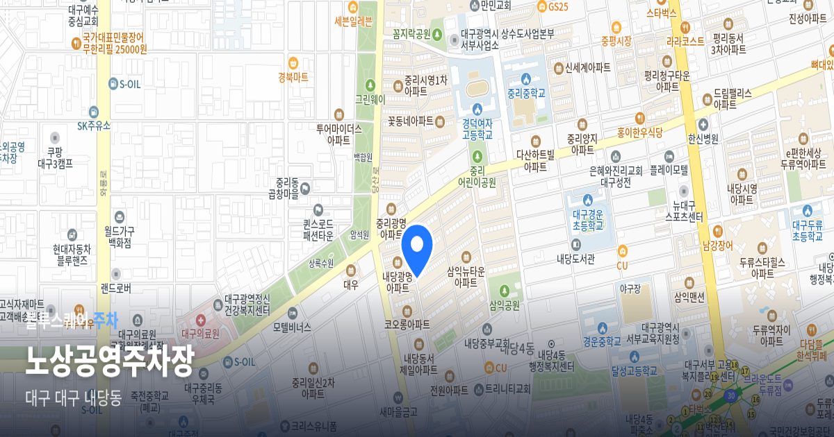 노상공영주차장 위치 지도