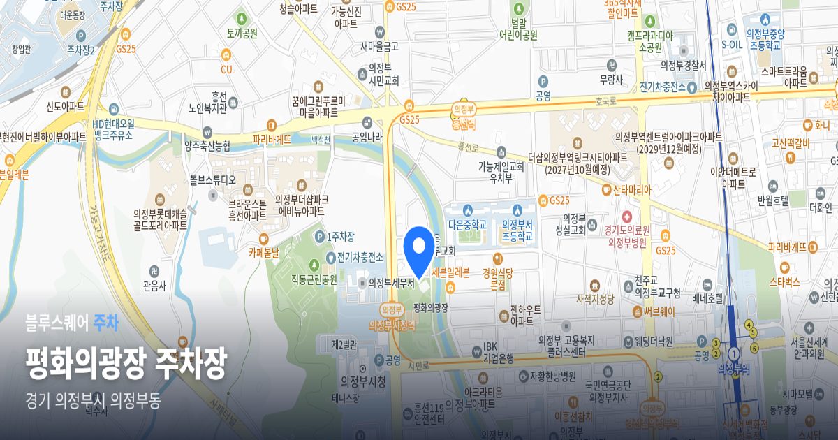 평화의광장 주차장 위치 지도