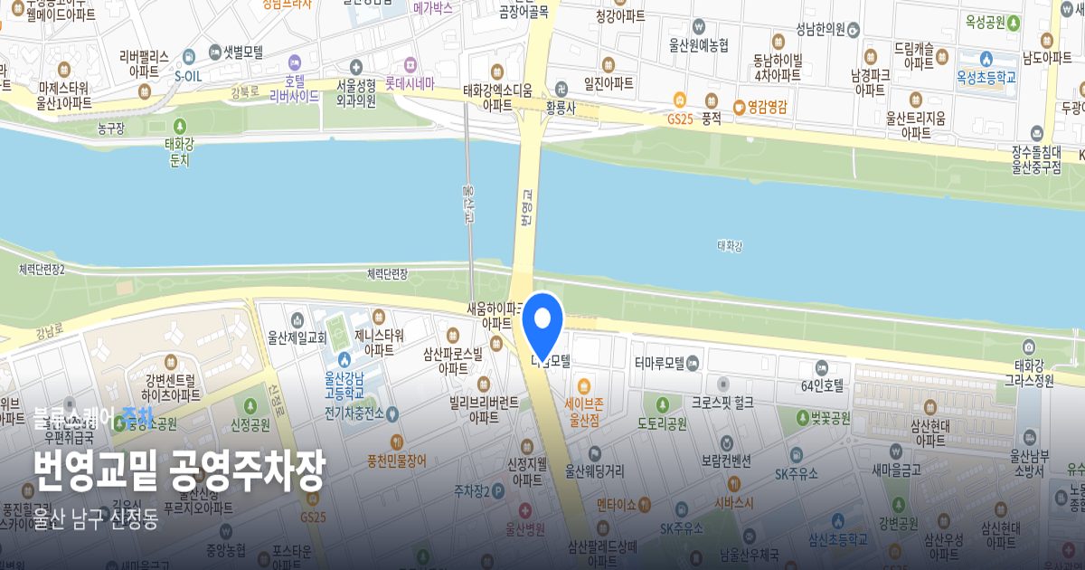 번영교밑 공영주차장 위치 지도