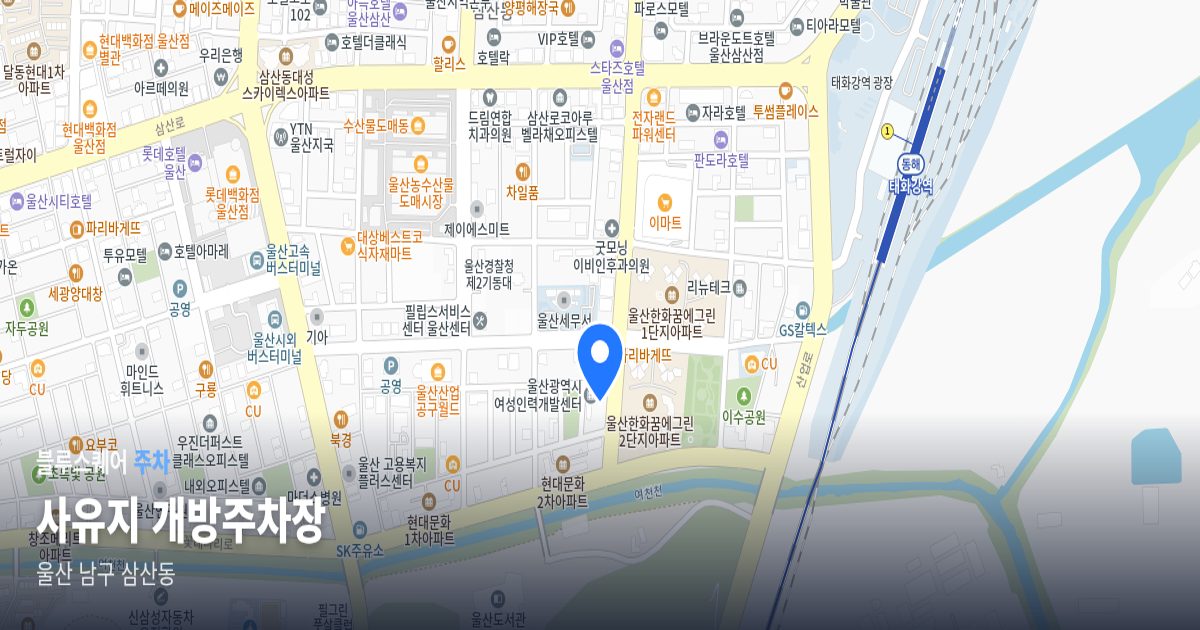 사유지 개방주차장 위치 지도