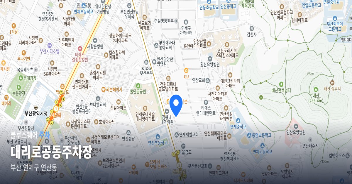 대리로공동주차장 위치 지도