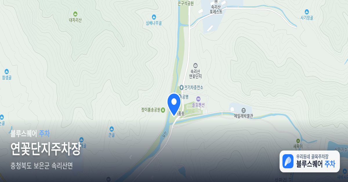 연꽃단지주차장 위치 지도