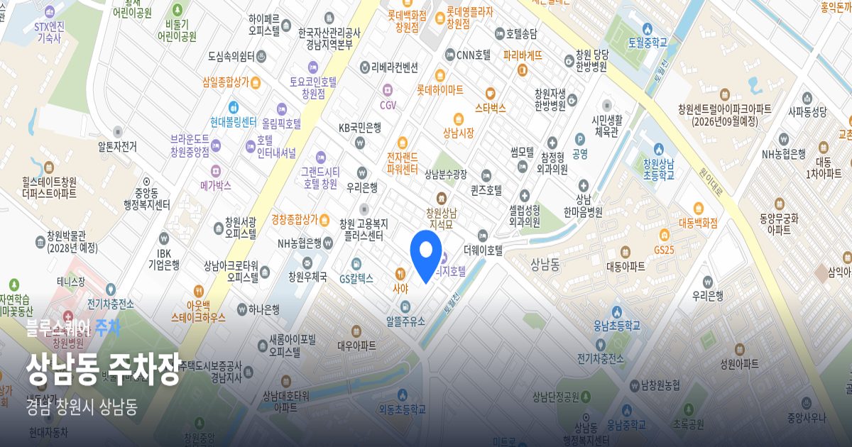 상남동 주차장 위치 지도