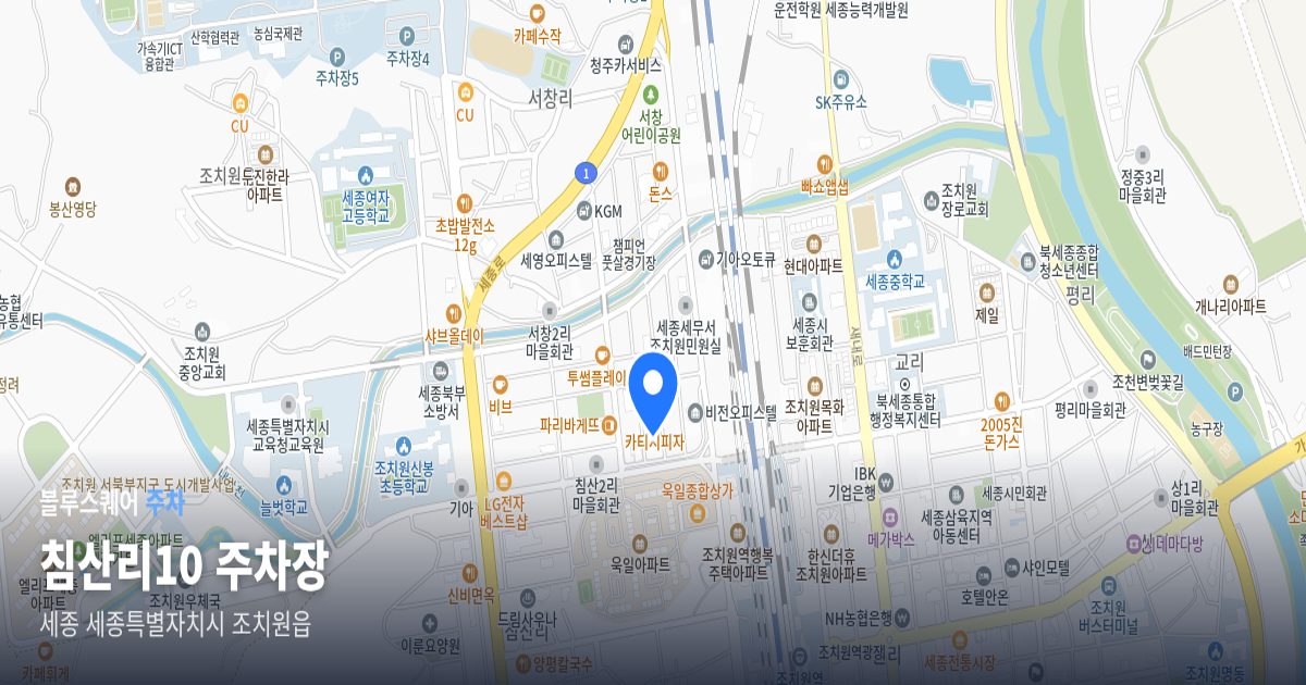 침산리10 주차장 위치 지도