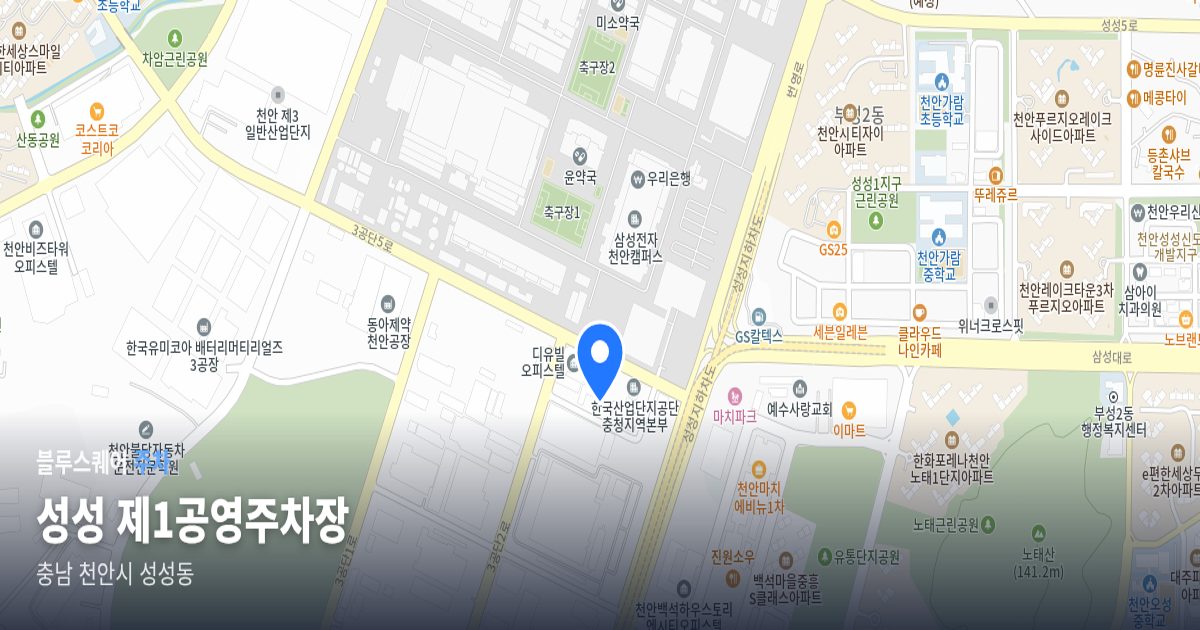 성성 제1공영주차장 위치 지도