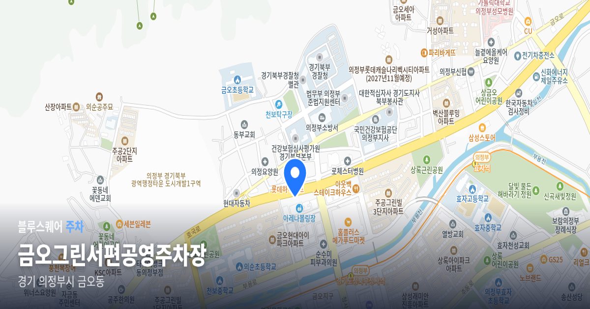 금오그린서편공영주차장 위치 지도