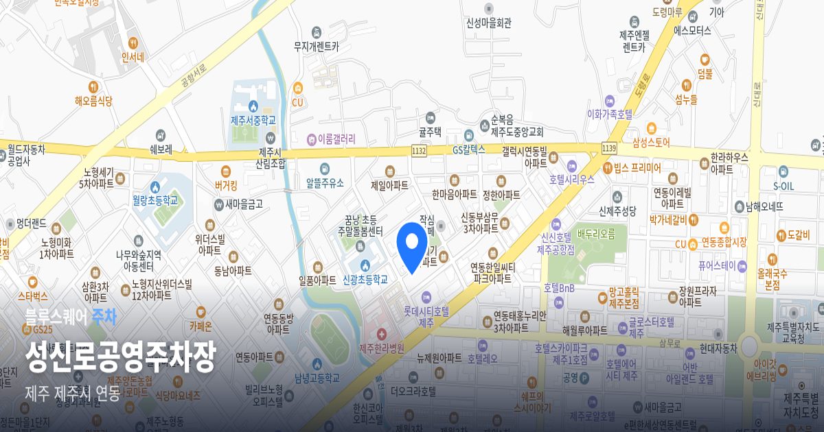 성신로공영주차장 위치 지도