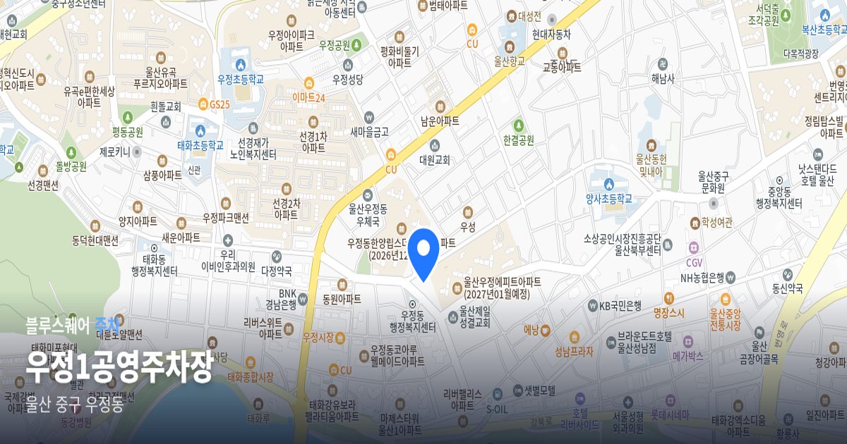 우정1공영주차장 위치 지도