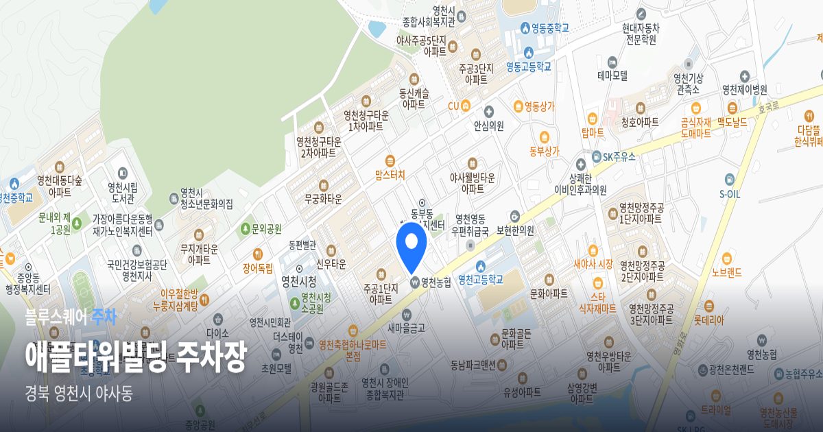 애플타워빌딩 주차장 위치 지도