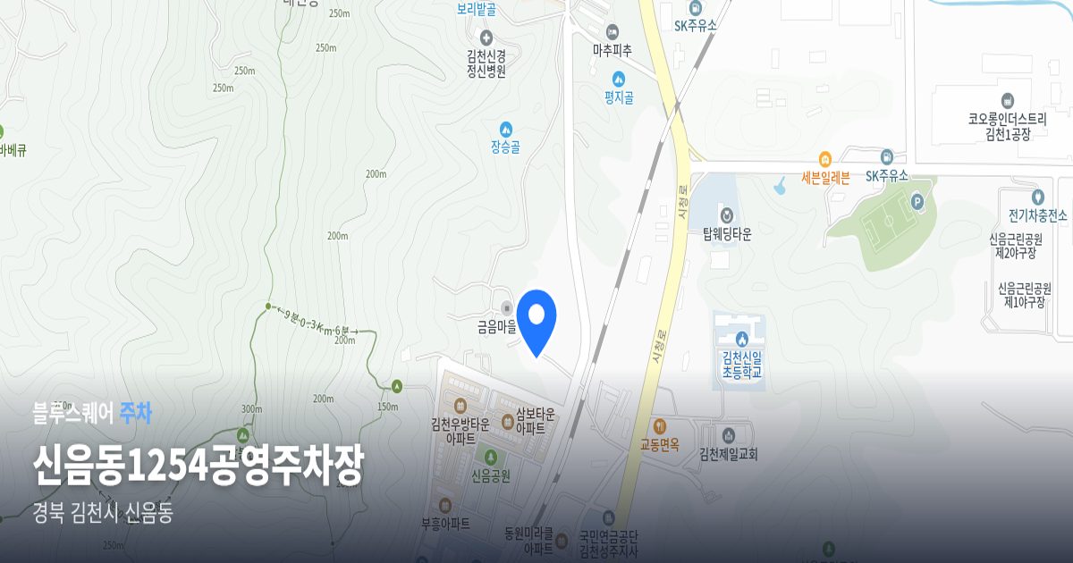 신음동1254공영주차장 위치 지도