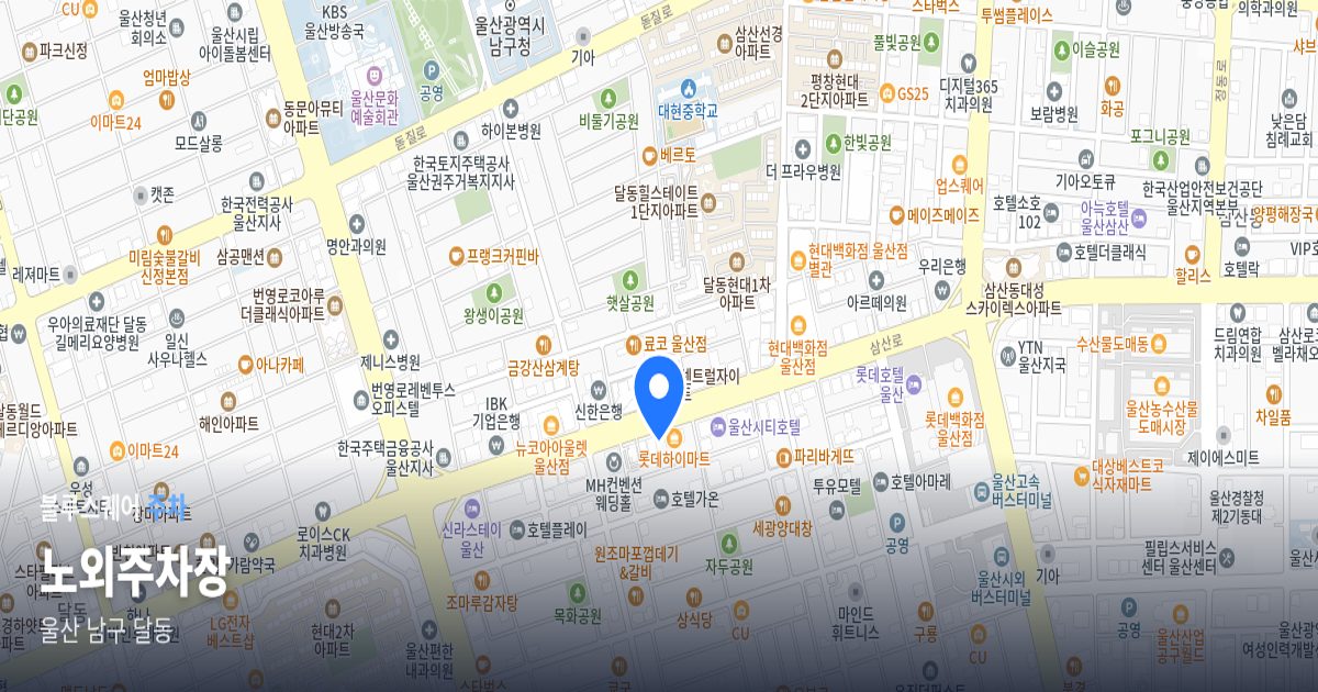 노외주차장 위치 지도