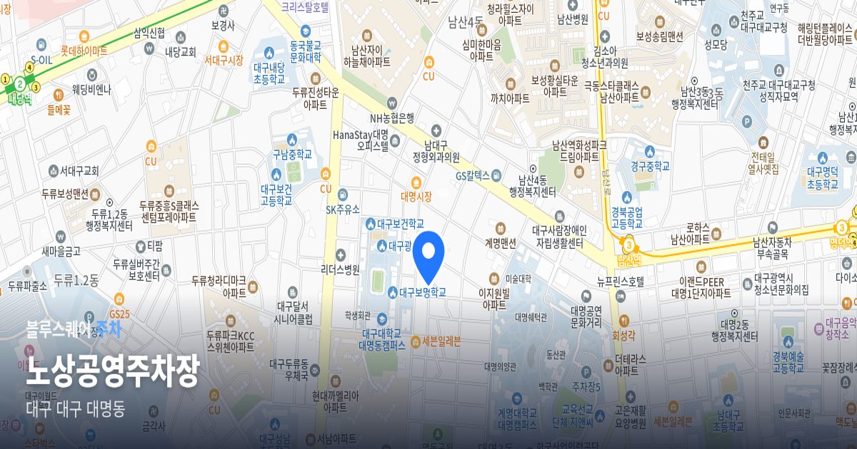 노상공영주차장 위치 지도