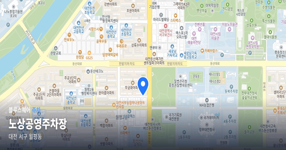 노상공영주차장 위치 지도