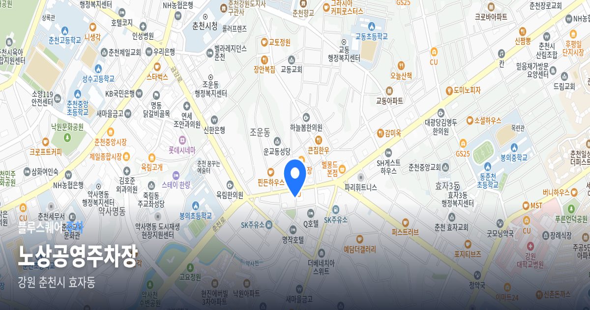 노상공영주차장 위치 지도