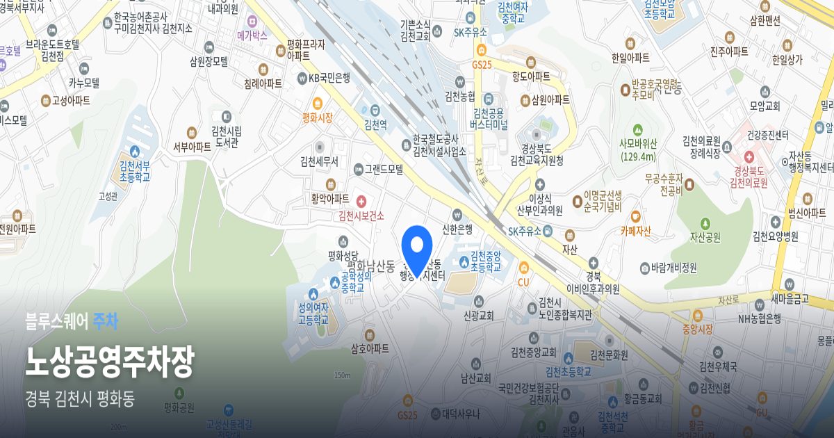 노상공영주차장 위치 지도