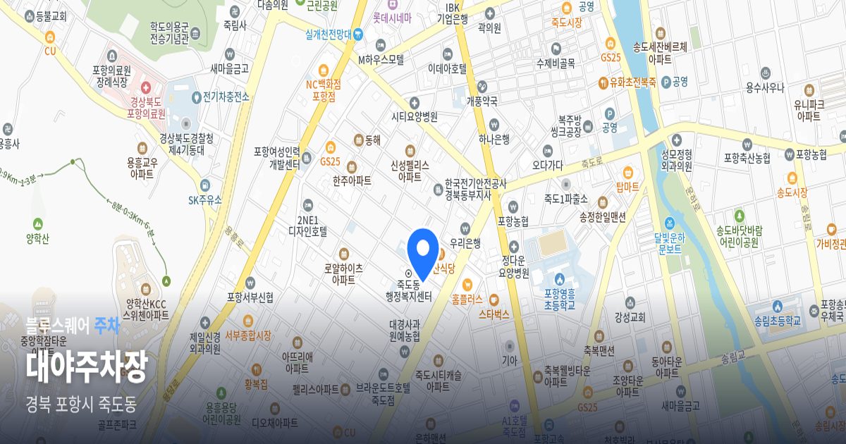 대야주차장 위치 지도
