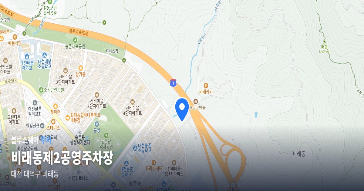 비래동제2공영주차장 위치 지도
