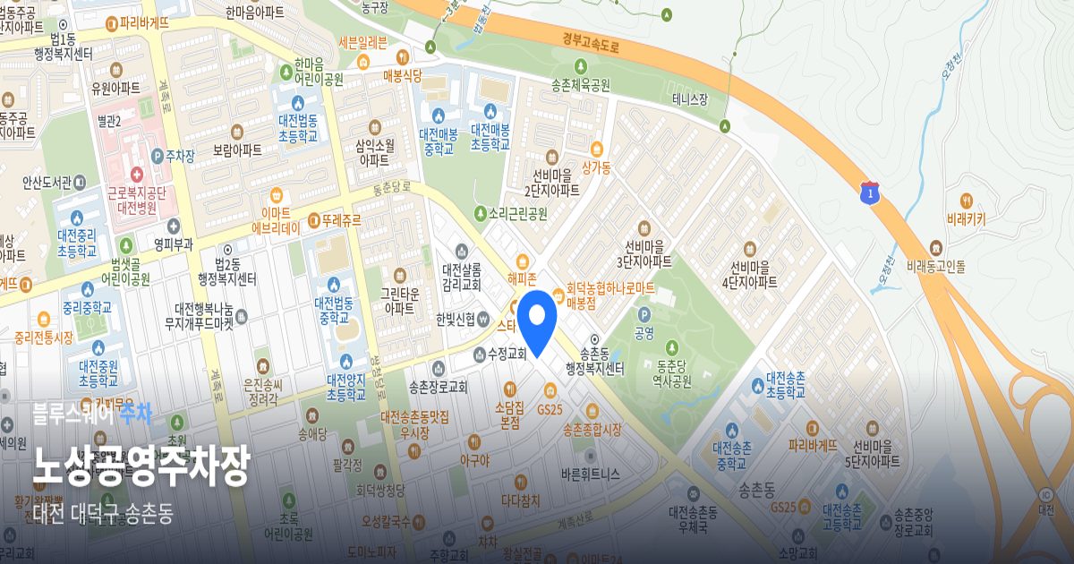 노상공영주차장 위치 지도