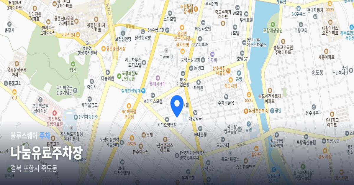나눔유료주차장 위치 지도