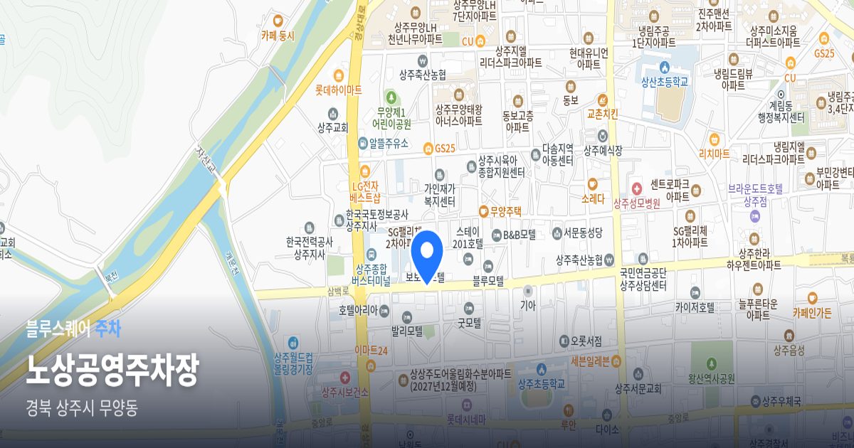 노상공영주차장 위치 지도
