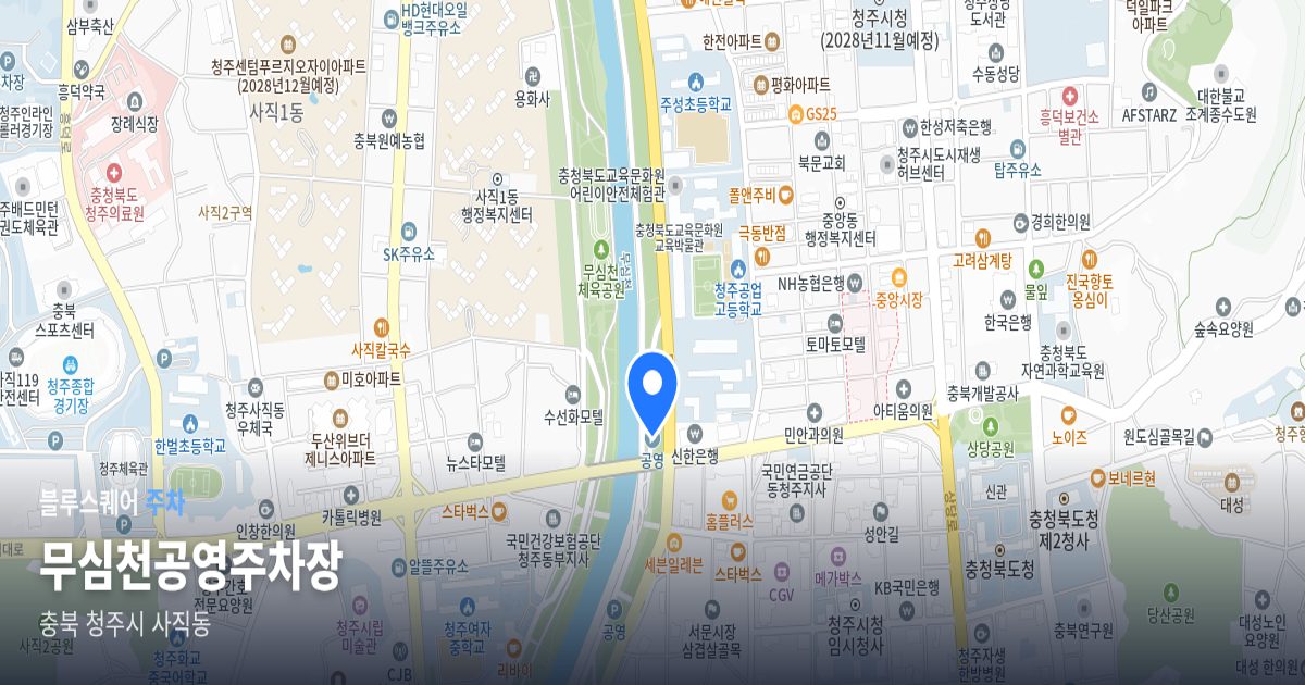 무심천공영주차장 위치 지도