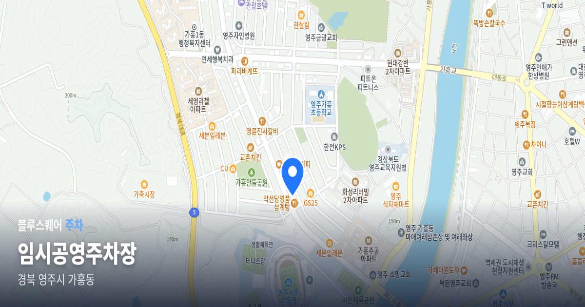임시공영주차장 위치 지도