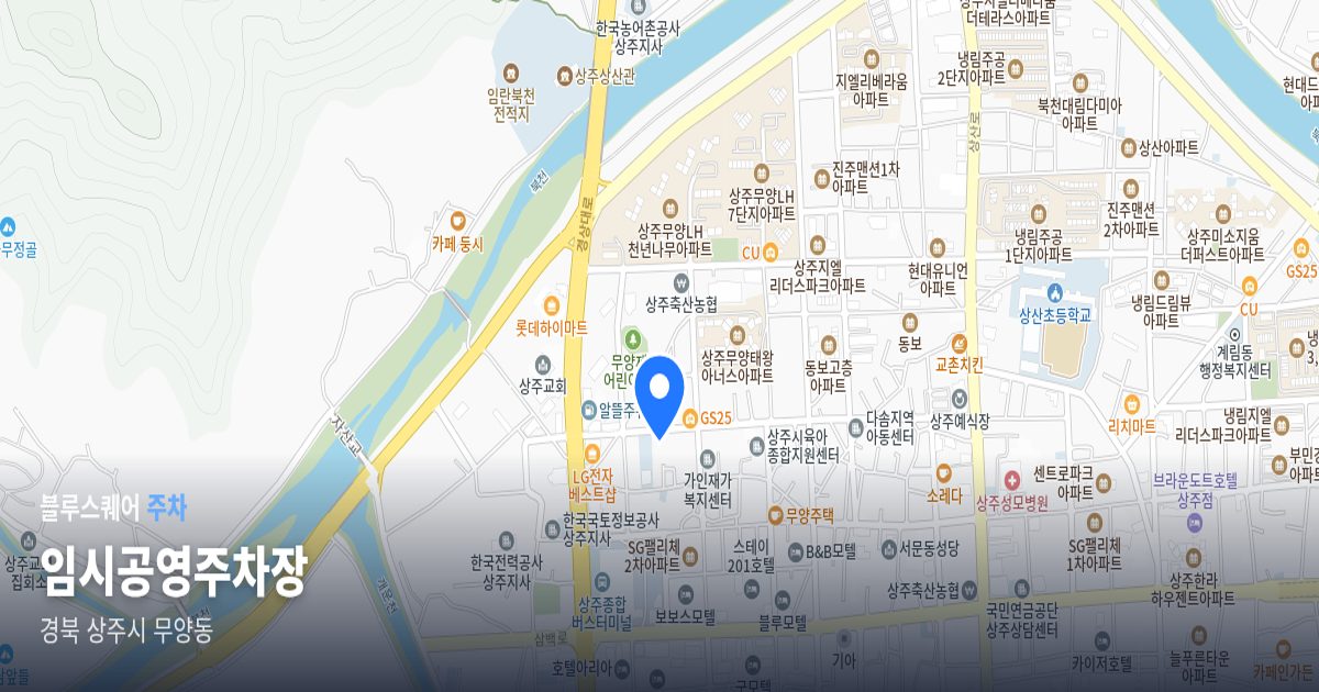 임시공영주차장 위치 지도