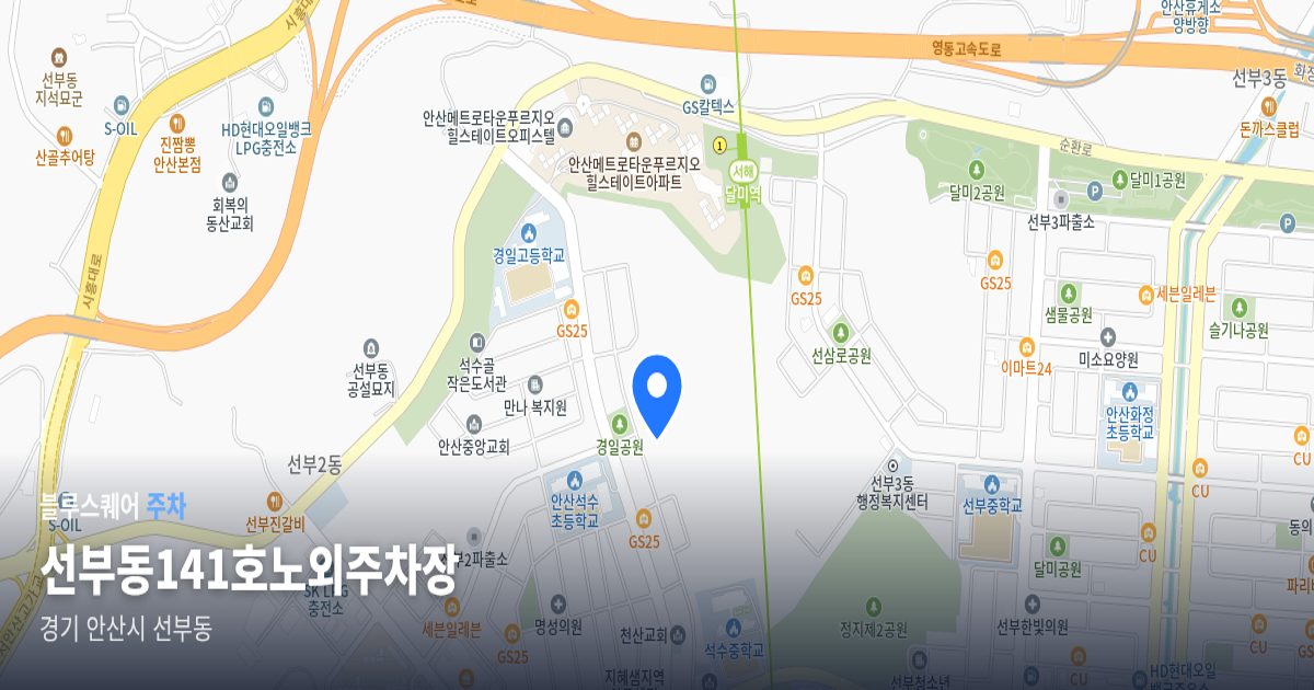 선부동141호노외주차장 위치 지도