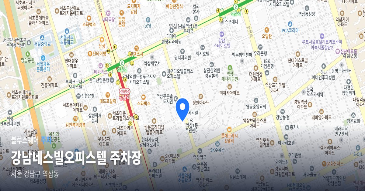 강남네스빌오피스텔 주차장 위치 지도