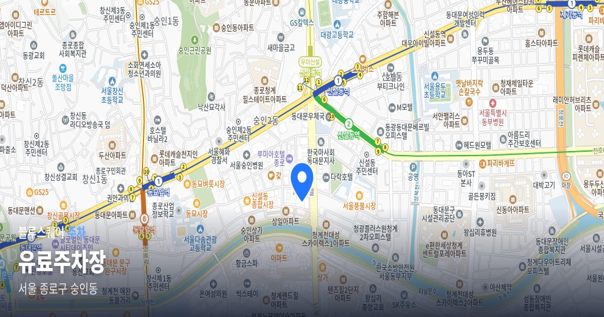 유료주차장 위치 지도