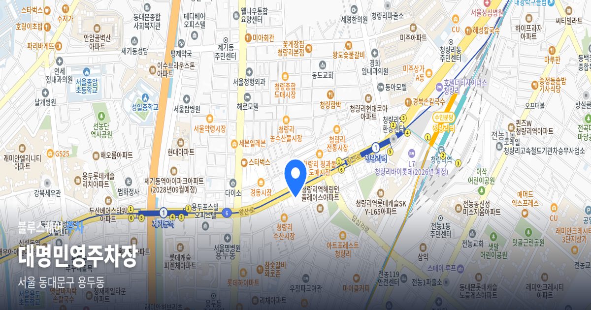 대명민영주차장 위치 지도