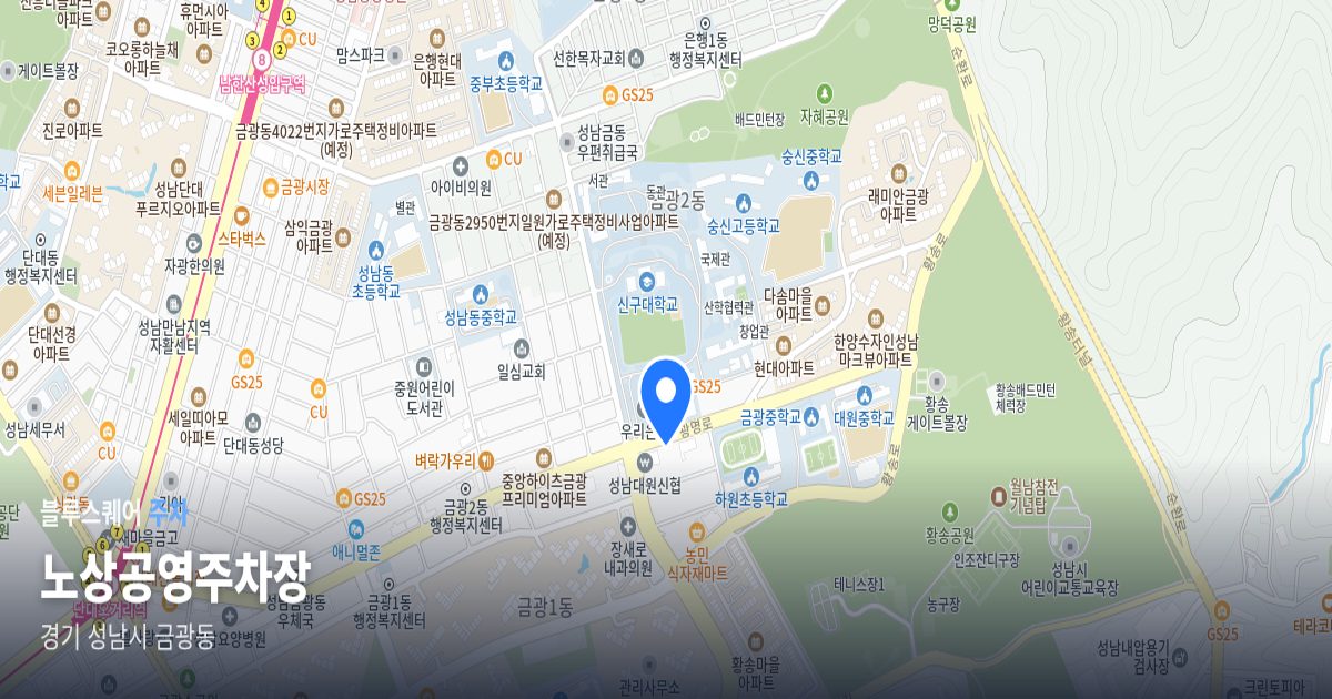 노상공영주차장 위치 지도
